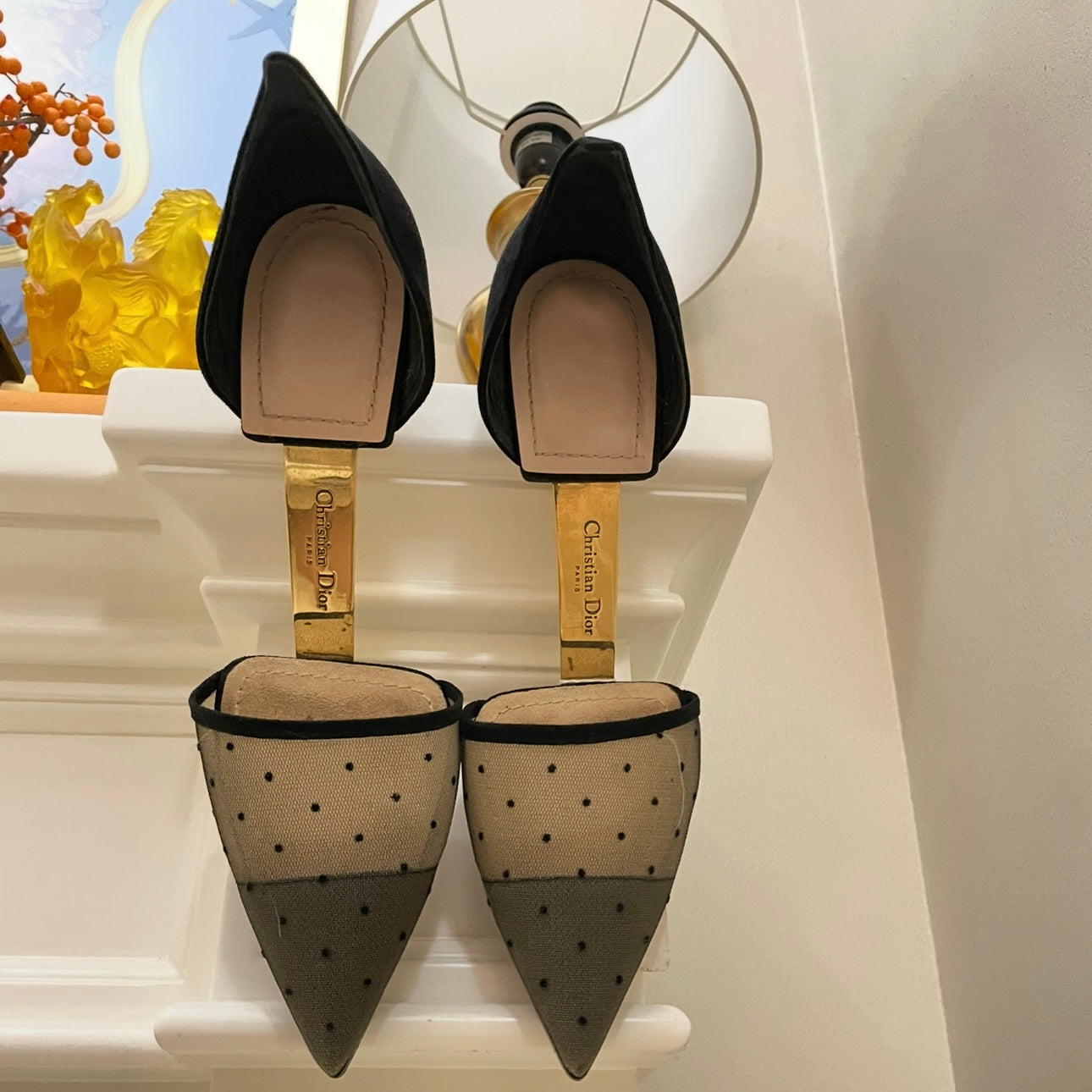 COLLECTOR: Dior Surreal Eye Pointed-Toe Pumps