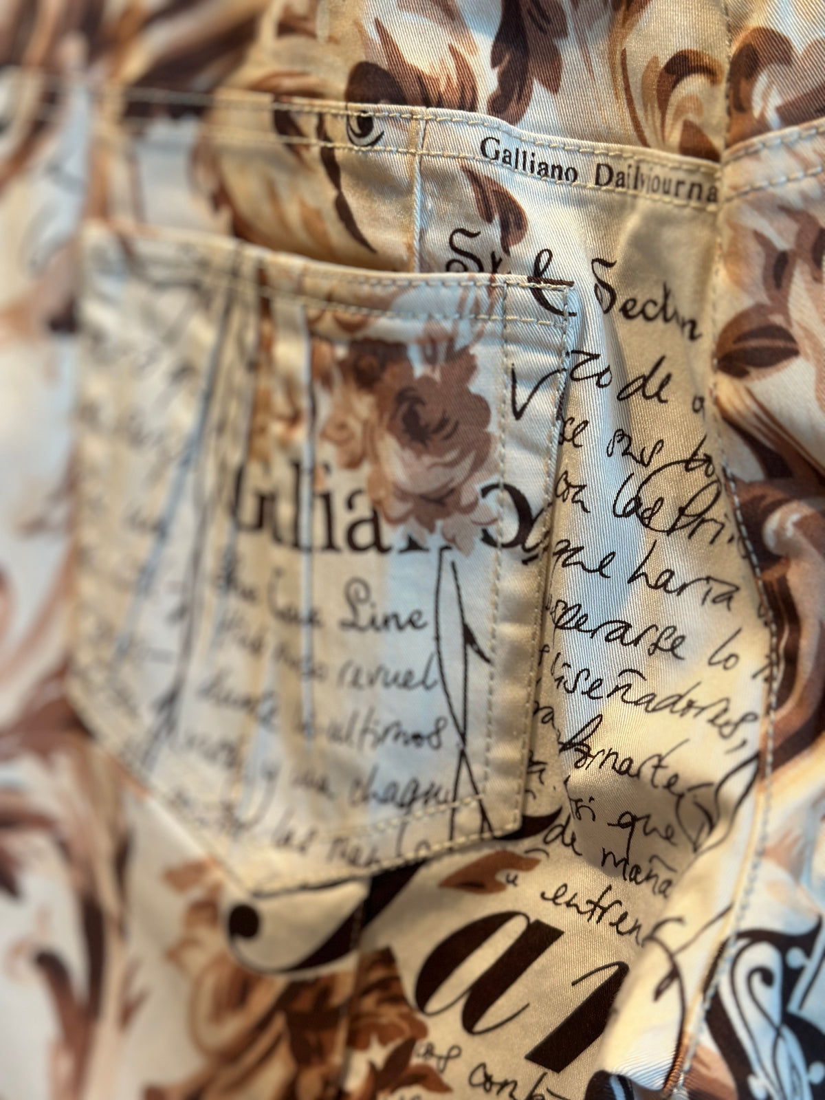 John Galliano Journal Gazette Jeans