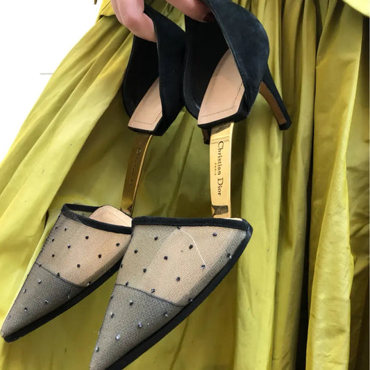 COLLECTOR: Dior Surreal Eye Pointed-Toe Pumps