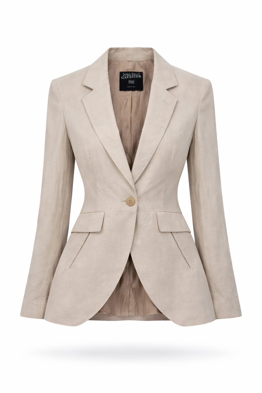 Jean Paul Gaultier Femme Sculpted Linen Blazer