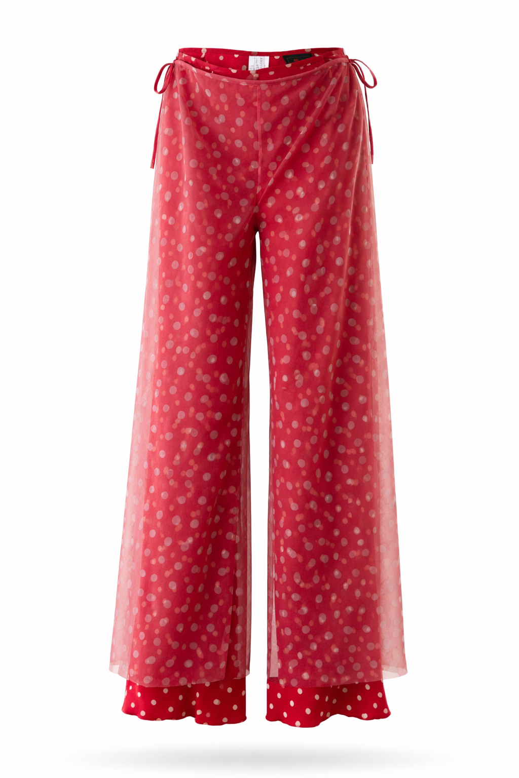 Jean Paul Gaultier Polka-Dot Illusion Layered Pants