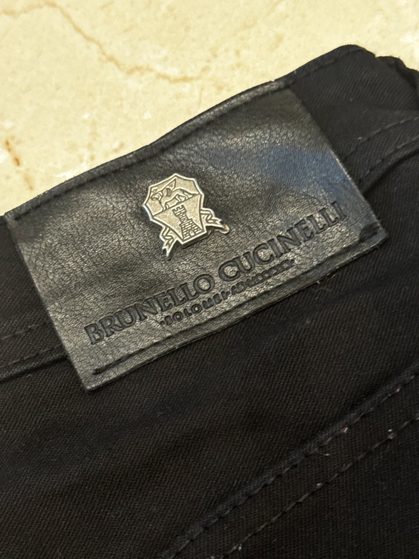 VINTAGE: Brunello Cucinelli Black Slim-Fit Denim Jeans